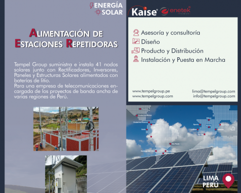ALIMENTACIÓN DE ESTACIONES REPETIDORAS
